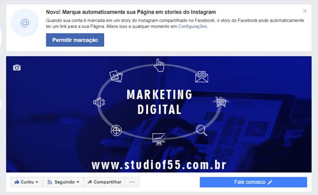 Facebook: Capa de Fanpage Responsiva no Desktop- ENG