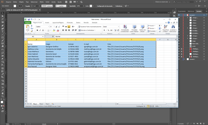 selecione-dados-excel-eng-dtp-multimidia