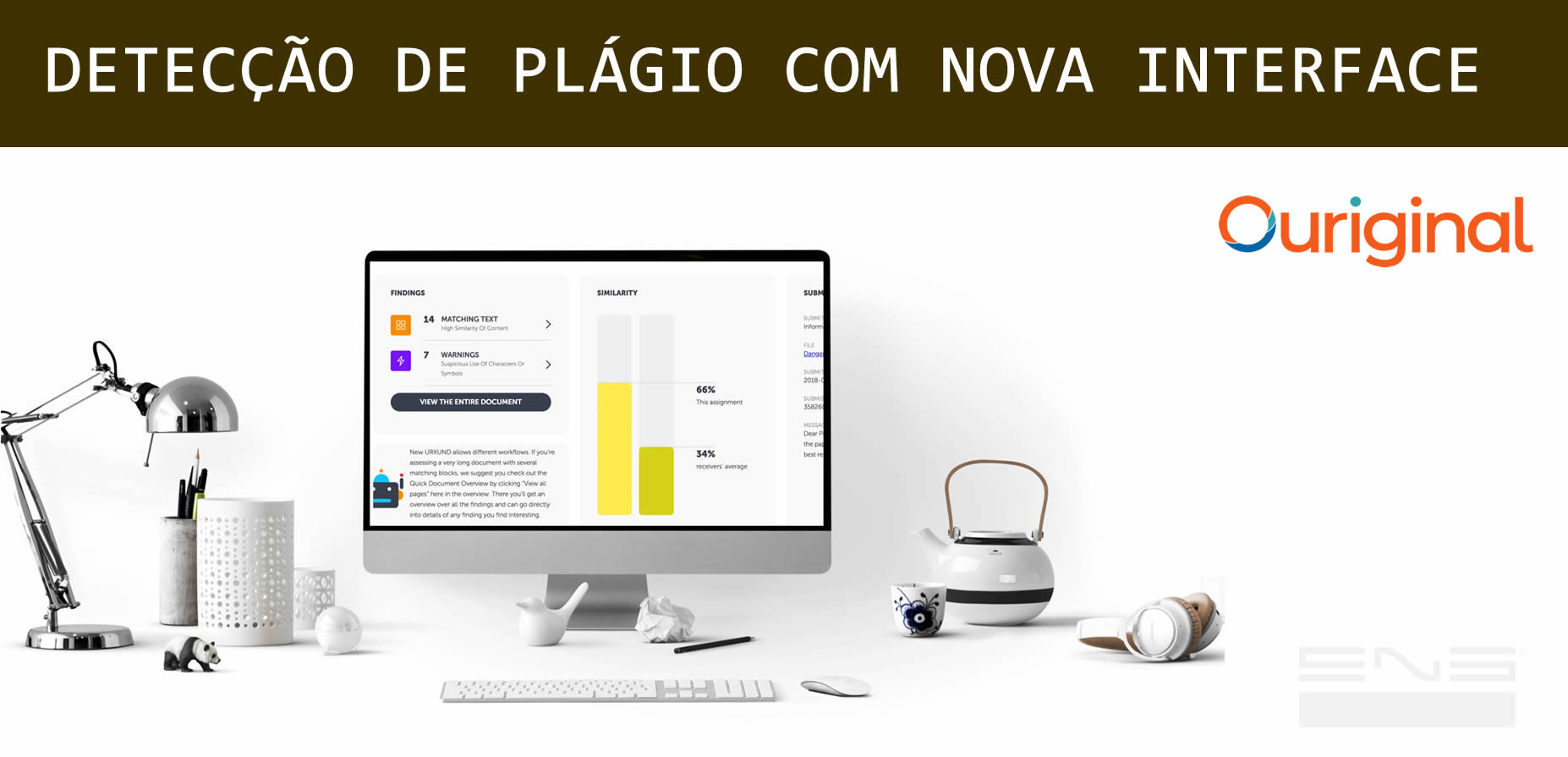 Anti-plágio com nova interface com Ouriginal 