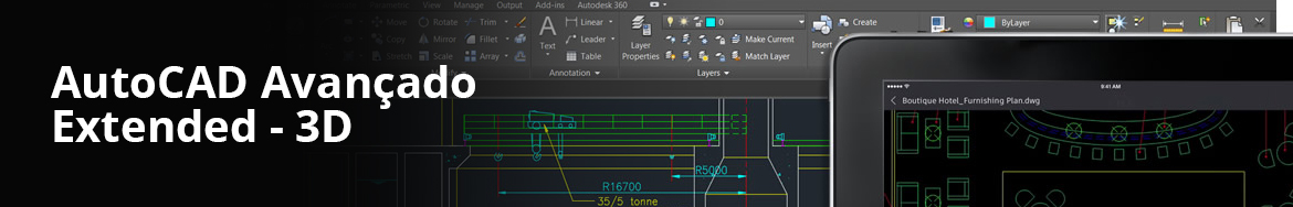  Treinamento Online ou Presencial: AutoCAD Avançado Extended - 3D